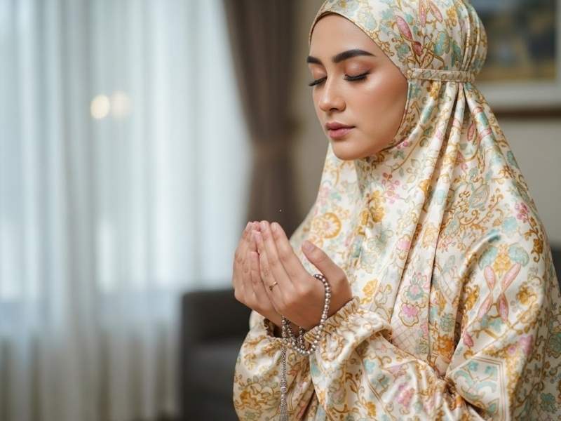 Perbedaan Mukena Printing Satin Silk dengan Bahan Lainnya